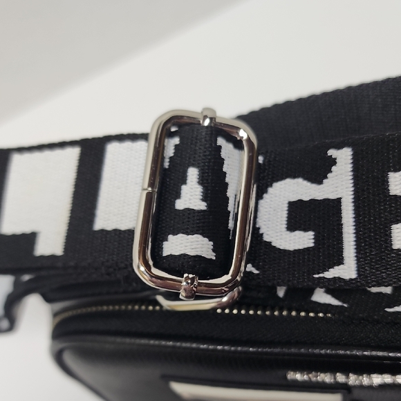 Karl Lagerfeld Black Camera Bag - Iconic Chopette Cat Guitar Strap Bag NWOT - Picture 11 of 16